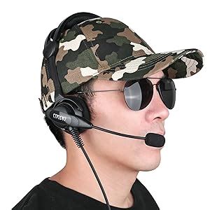 COODIO Funkgeräte Ohrhörer 2 Pin Über Ohr Security Headset Kopfhörer