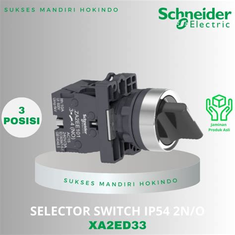 Jual Selector Switch Posisi Stay Put No Hitam Xa Ed Schneider Ori