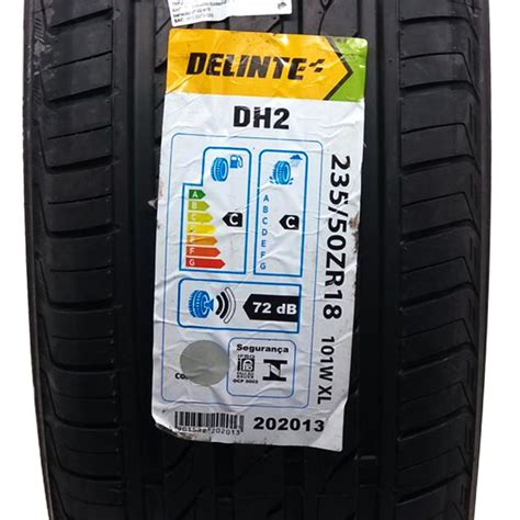 Kit 4 Pneus Delinte Aro 18 235 50 R18 101W DH2 STO Loja De Rodas E Pneus