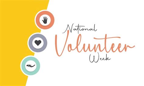 Premium Vector National Volunteer Week Volunteers Communities