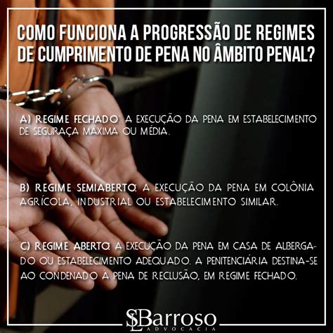 Como Funciona A Progress O De Regimes De Cumprimento De Pena No Mbito