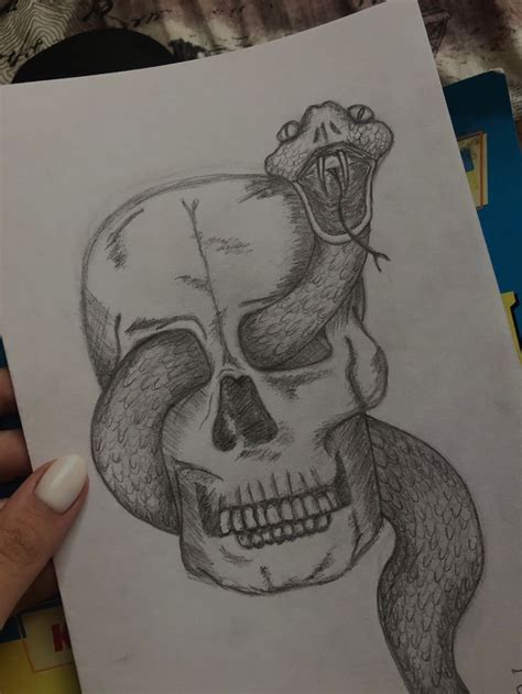 малюнок олівцем череп | Skull tattoo, Skull, Tattoos