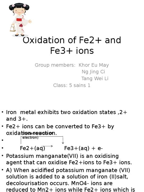 Chemistry Fe2 And Fe3 Hydroxide Redox