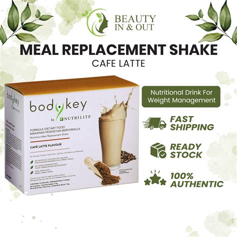 Bodykey By Nutrilite Meal Replacement Shake Caf Latte Healthy Care