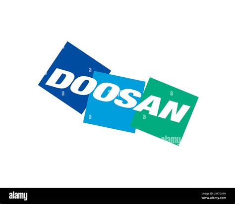 Doosan Corporation Rotated Logo White Background B Stock Photo Alamy