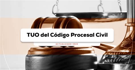 Tuo Del Código Procesal Civil Actualizado 2023 Lp