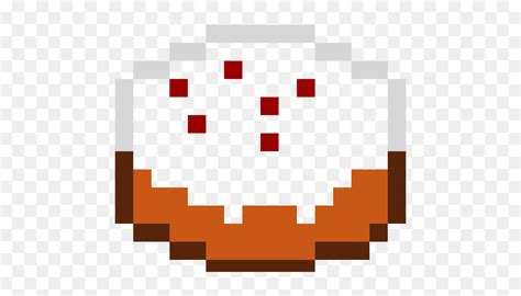 Minecraft Cake Pixel Art, HD Png Download - vhv