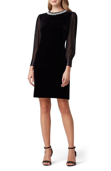 Tahari Long Sleeve Stretch Velvet Cocktail Dress Nordstrom Velvet