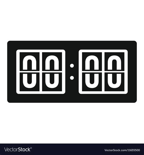 Scoreboard icon simple style Royalty Free Vector Image