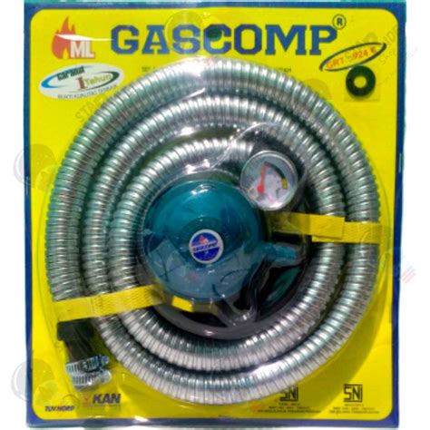 Jual Gascomp Regulator Dan Selang Kompor Gas Meter Satu Set