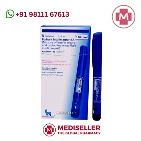 Novomix 30 Flexpen Biphasic Insulin Aspart 100 IU Ml At Rs 2799 Piece