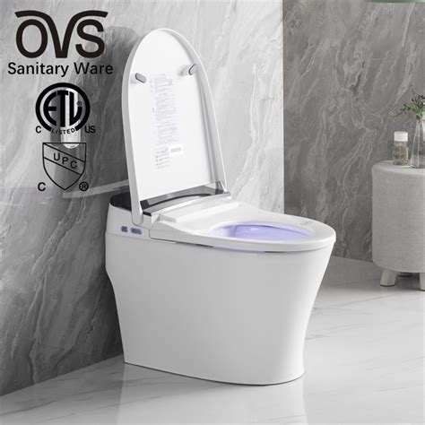 Ovs Cupc Etl Automatic Ceramic Bathroom Wc Smart One Piece Toilet