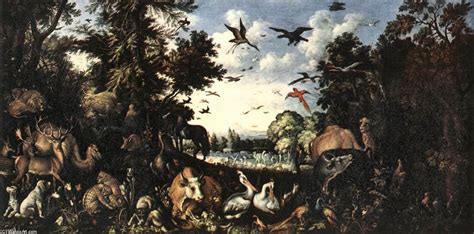 Oil Painting Replica The Paradise 1618 By Roelandt Savery 1576 1639