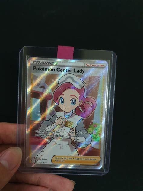 Pokemon Center Lady Full Art 185 185 Hobbies Toys Toys Games On