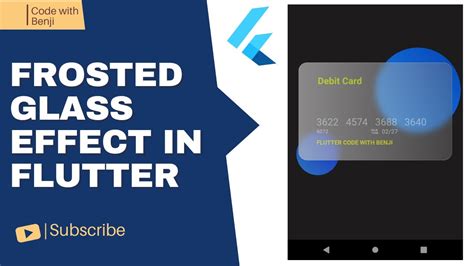 Frosted Glass Effect In Flutter Youtube