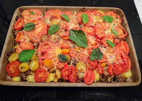 Hack Tomaten Auflauf Mit Kartoffeln Kochen Mit Fleer