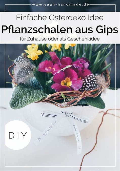 Diy Blumentopf Aus Gips Selber Machen Als Osterdeko Oder