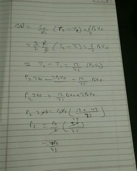 24 Find The Pressure P In The Diagram As Shown Of Monoatomic Gas Of