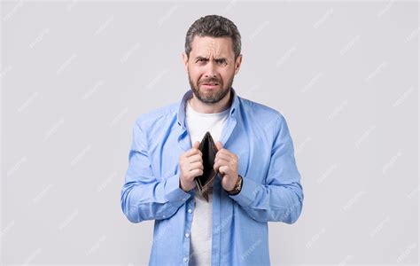 Premium Photo | Crying poor man with wallet in studio poor man with ...