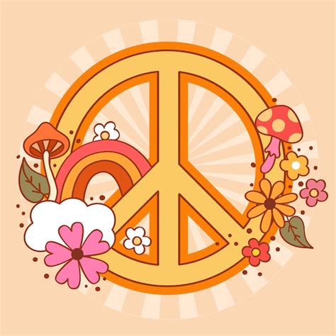 Peace Hippie Sign