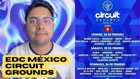 Lineup CIRCUIT GROUNDS EDC México 2023 ZIDACOMUSIC YouTube