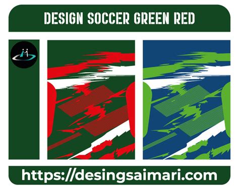 DESIGN SOCCER GREEN RED Desings Aimari