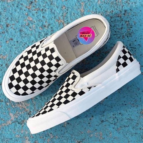 Mua Giày thể thao Van s vaul lười caro giày sneaker slip on caro lười cực hot dành cho học sinh
