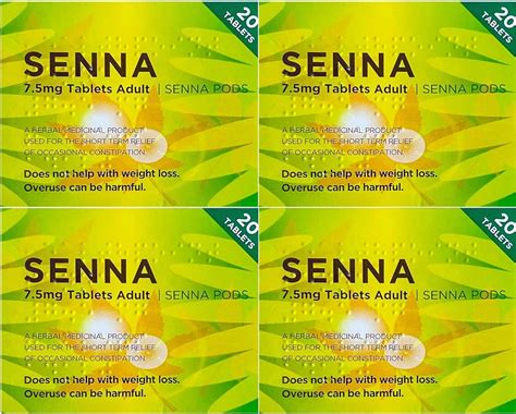 Pack Of Senna Herbal Laxative Tablets S Natural And Gentle