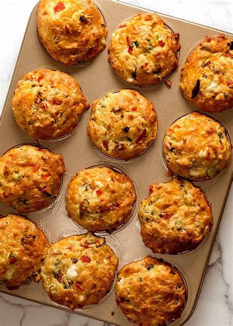 Mediterranean Savoury Muffins Recipetin Eats