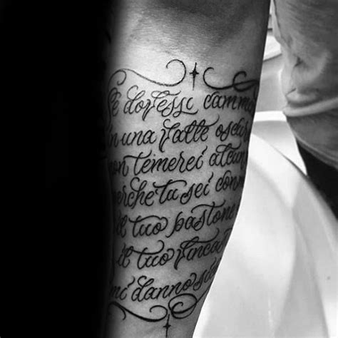 40 Forearm Quote Tattoos For Men - Worded Design Ideas