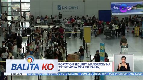 Office For Transportation Security Mandatory Na Pagtanggal Ng Footwear