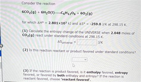 Solved Consider The Reaction 2nas2h2ol 2naohaqh2 G