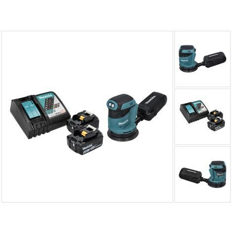 Makita DBO 180 RM Ponceuse Excentrique Sans Fil 18 V 125 Mm 2x