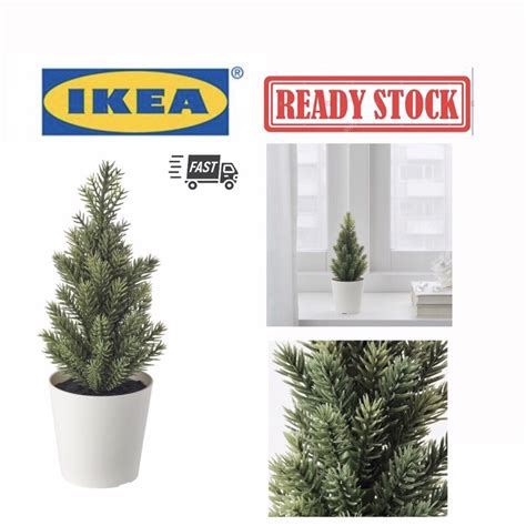 Ikea Vinter Artificial Plant With Pot In Outdoor Green Christmas