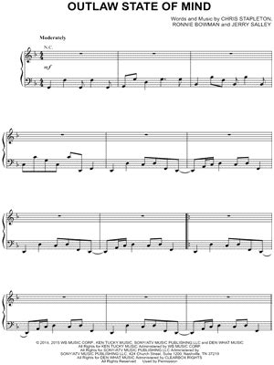 "Outlaw State of Mind" Sheet Music - 1 Arrangement Available Instantly ...