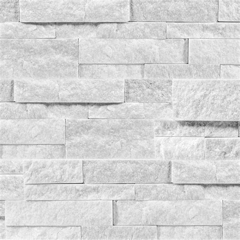 Arctic White Stacked Stone Walling Stone Depot