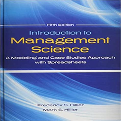 Solution Manual For Introduction To Management Science A Modeling And