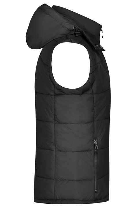 Ladies Ladies Padded Vest Black Daiber