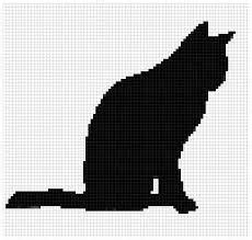 Znalezione Obrazy Dla Zapytania Filet Cat Cross Stitch Art Crochet