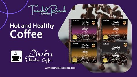 Liven Alkaline Coffee Products Cappuccino Latte Sugar Free And