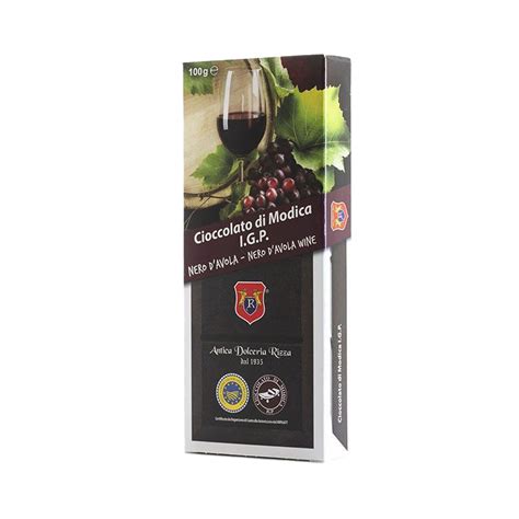 Cioccolato Di Modica Al Nero D Avola Barretta Da Grammi