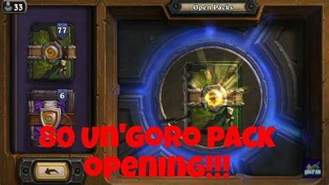 LEGENDARY QUESTS Hearthstone Journey To Un Goro 80 Pack Opening