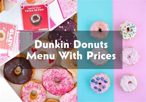 New Dunkin Menu With Prices Kacie Maribel