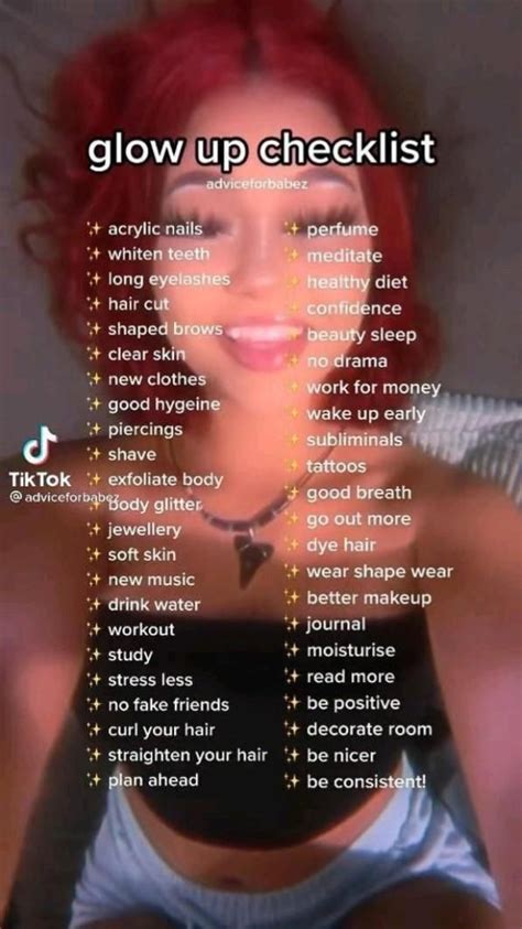 Glow Up Checklist How To Glow Up Printable Planner Artofit
