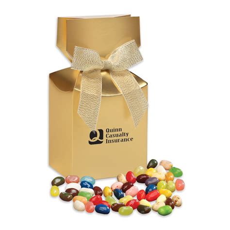 Jelly Belly Jelly Beans In Gold Premium Delights T Box Corporate