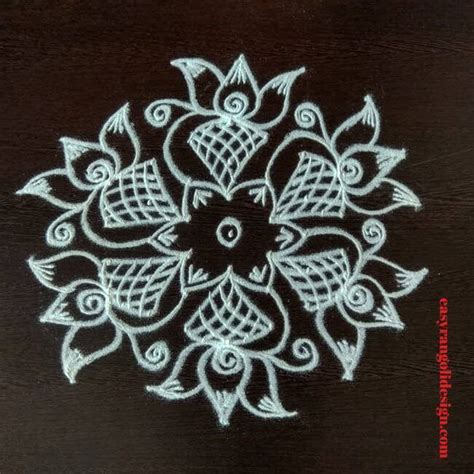 50 White Rangoli Designs (Rangoli Ideas) - October 2019 | Rangoli ...