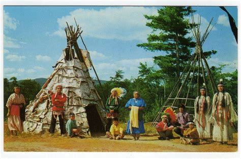 Indian Village Lake George Ny Vintage Postcard Photo Richard K