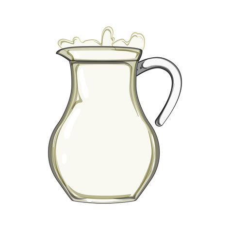 glass milk jug cartoon illustration 43256513 Vector Art at Vecteezy