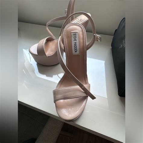 Steve Madden Shoes Steve Madden Nude Heels Worn Once Poshmark