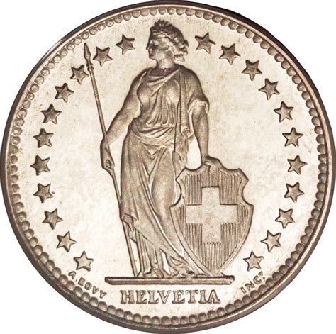 Francs Helvetia Standing Copper Nickel Switzerland 56 OFF